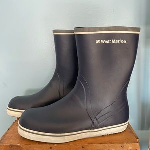 West Marine Gill Tall Navy Blue Sea Rain Boots